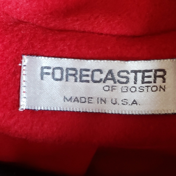 Forecaster of Boston Red Long Wool Coat Sz 5/6 - Picture 4 of 6